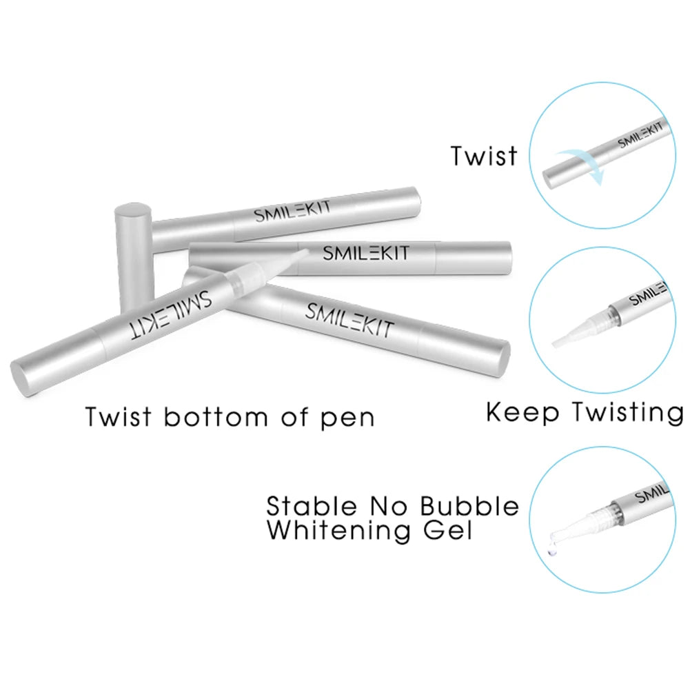 WhiteGlow Teeth Whitening Set with LED Light, Whitening Pen & Tray